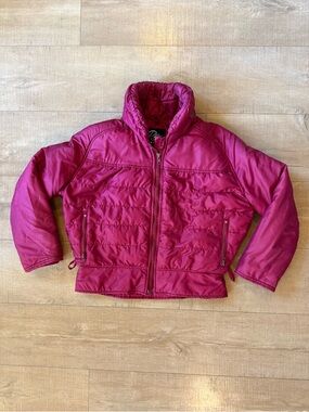 Vintage Roffe XXS women’s or youth large Raspberry Pink Ski Puffer Jacket